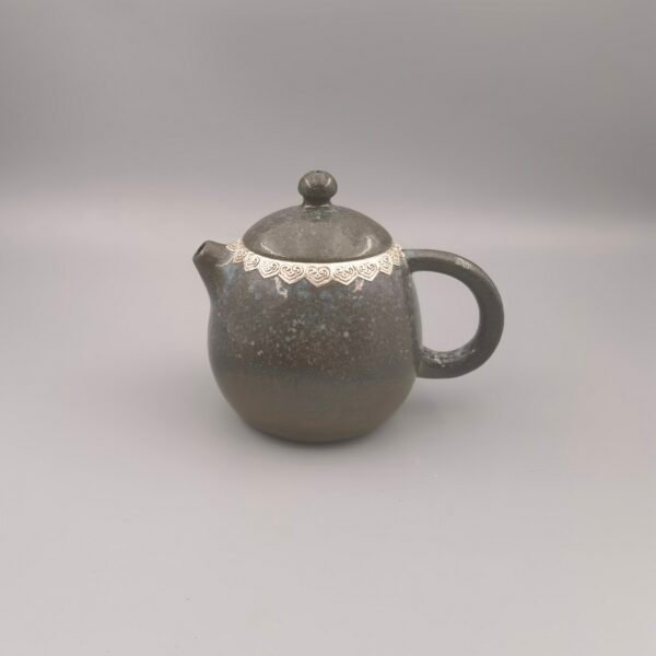 Wood fired purple clay teapots