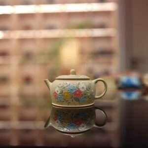 _cuva Handmade purple clay teapot duan clay with hand painting 130ml