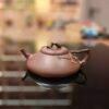 Handmade purple clay teapot 170ml by Master Bai Yang